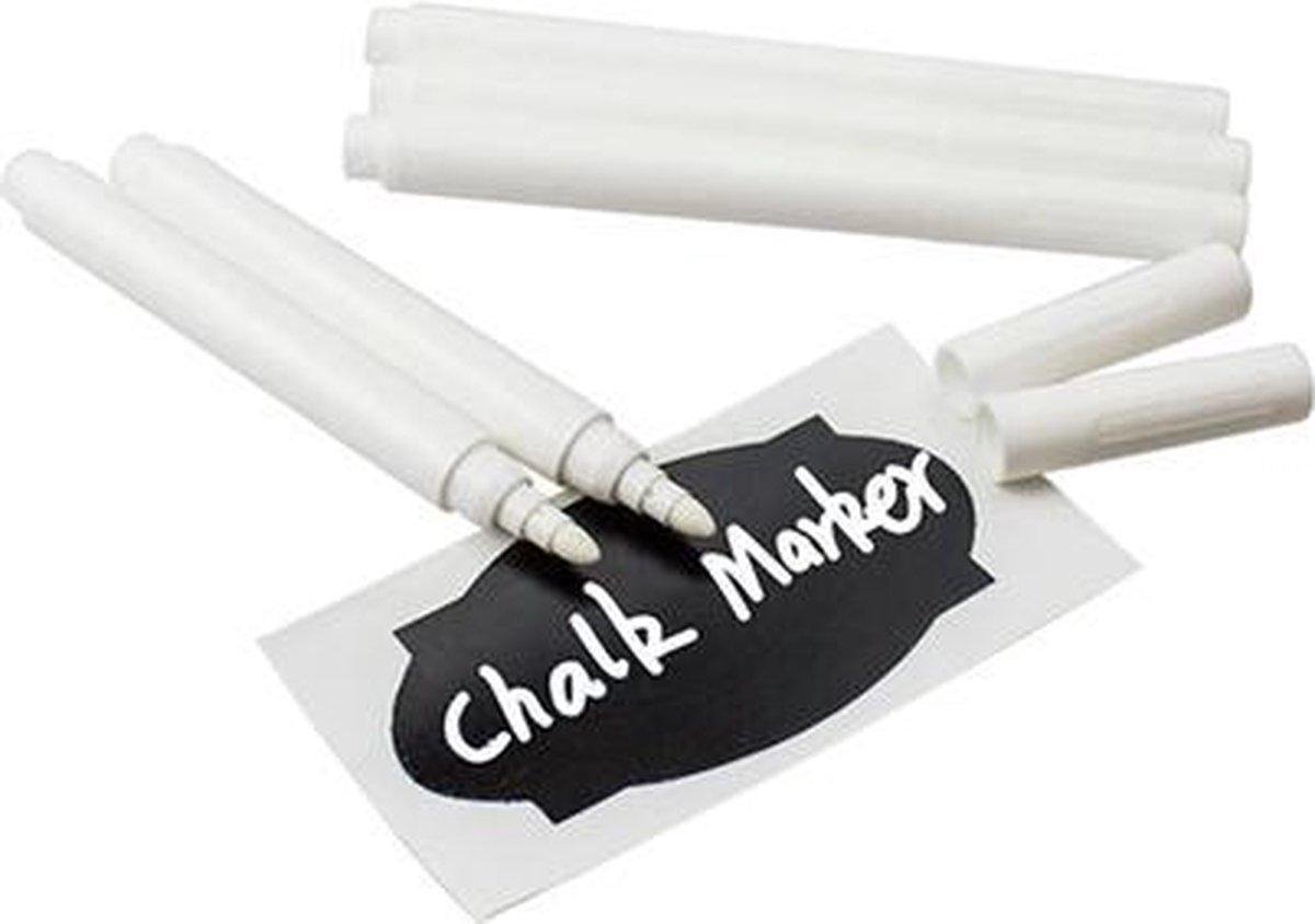 LOUZIR 2 stuks | Chalk Markers | Krijtpennen Dunne Stift | Glas- Raam- Keramiek stiften